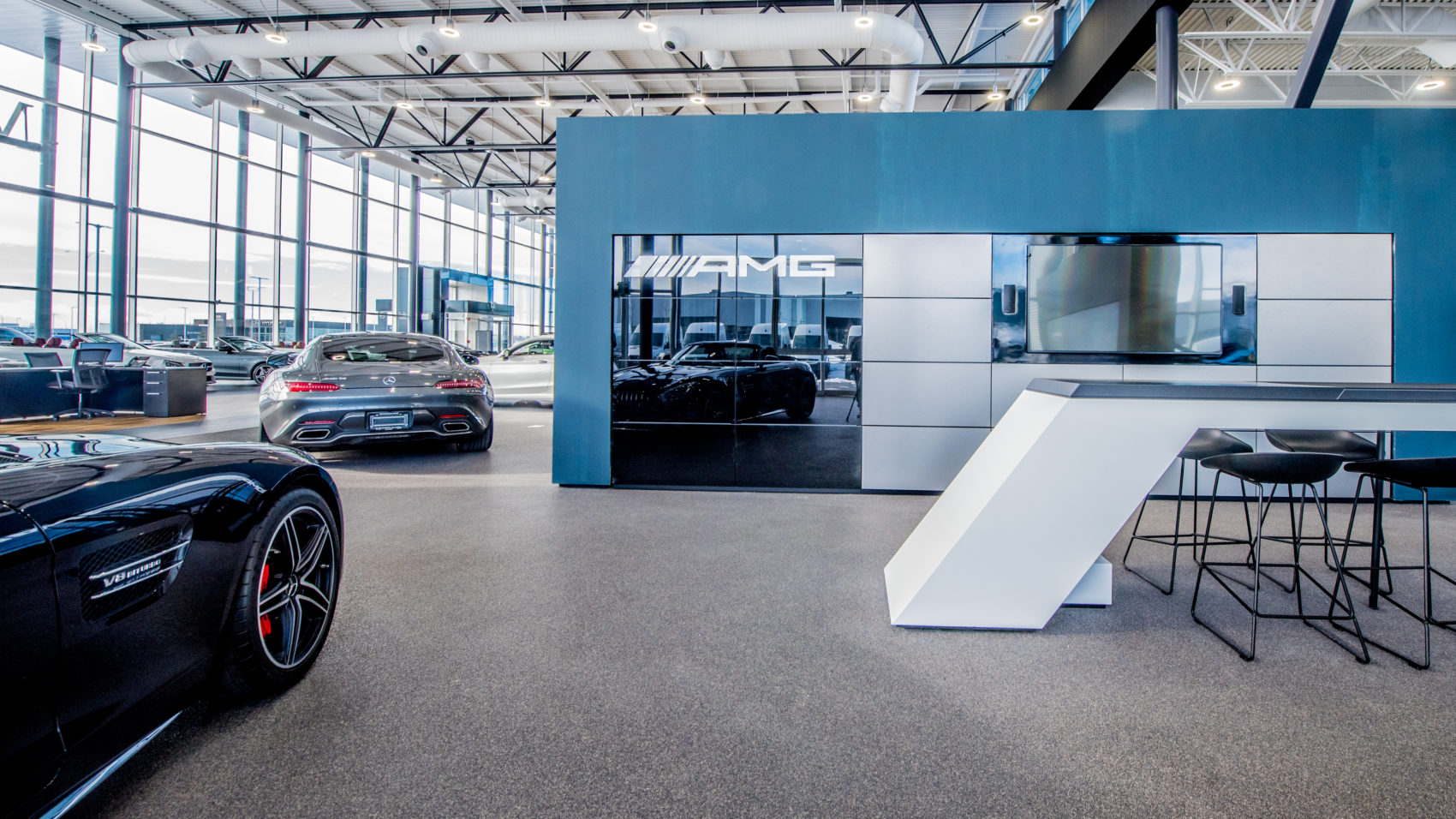 AMG showroom section at Mercedes-Benz Country Hills.