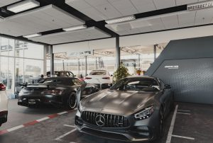 AMG section in showroom at Lonestar Mercedes-Benz.