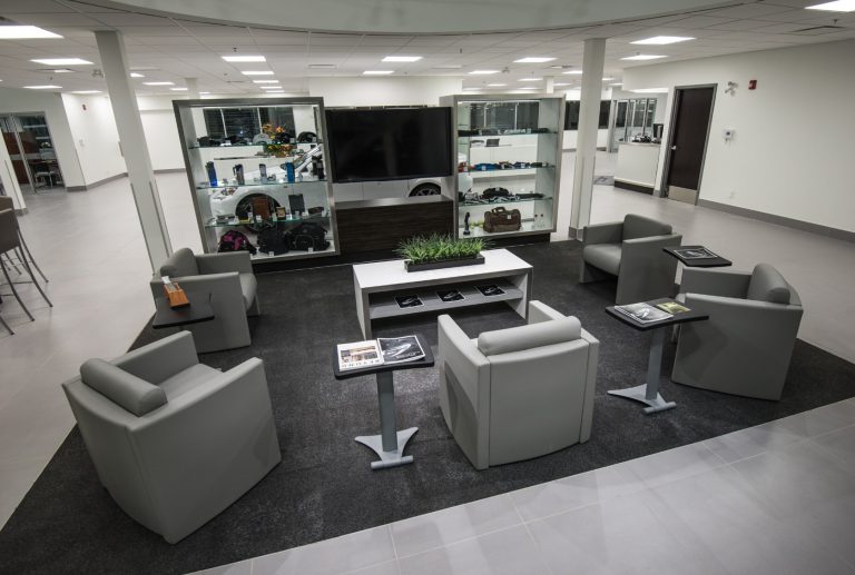 Service waiting area at Lexus of Royal Oak.